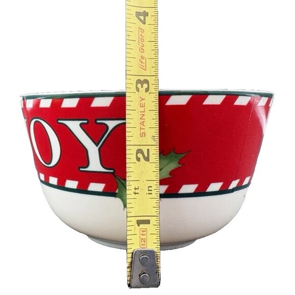 Vtg Christmas Lenox Holiday Joy Small 5" Candy All Purpose Bowl Treats Christmas - Picture 8 of 8